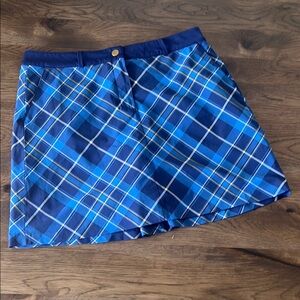 Lady Hagen Blue Plaid Women's Skort 10